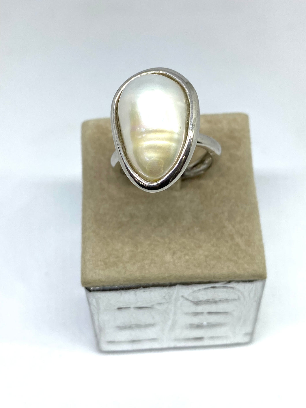 Anello in Argento con Perla - Sterling silver ring with Pearl