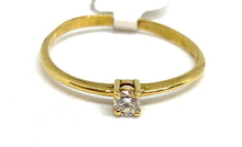 Load image into Gallery viewer, Anello in Oro con Diamante - Gold ring with Diamond