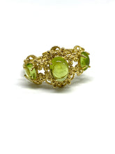 Load image into Gallery viewer, nello in Argento dorato con Peridoto - Gold plated silver ring with Peridot