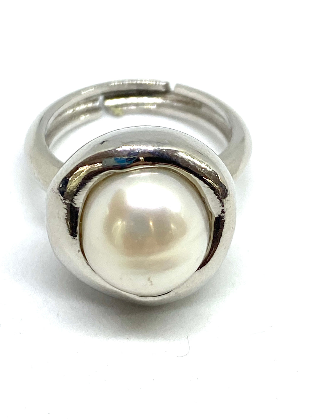 Anello in Argento con Perla - Sterling silver ring with Pearl