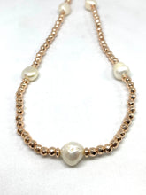 Carica l&#39;immagine nel visualizzatore di Gallery, Collana Ematite e Perle - Necklace with Pearls and Hematite
