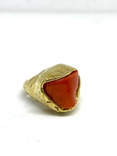 Load image into Gallery viewer, Anello in Argento con Corallo - Sterling silver ring with Coral