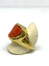 Load image into Gallery viewer, Anello in Argento con Corallo - Sterling silver ring with Coral