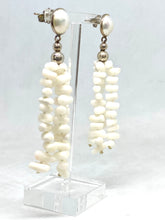 Carica l&#39;immagine nel visualizzatore di Gallery, Orecchini con Corallo e Perle - Coral earrings with Pearls
