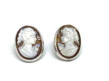 Load image into Gallery viewer, Orecchini in Argento con Cammeo - Sterling silver earrings with Cameo
