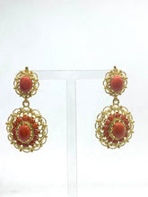 Carica l&#39;immagine nel visualizzatore di Gallery, Orecchini Corallo - Coral earrings
