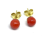 Carica l'immagine nel visualizzatore di Gallery, Orecchini in Argento con Corallo - Sterling silver earrings with Coral
