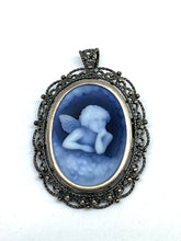 Carica l&#39;immagine nel visualizzatore di Gallery, Spilla Cammeo Agata - Sterling silver Agate Cameo
