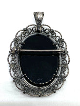 Carica l&#39;immagine nel visualizzatore di Gallery, Spilla Cammeo Agata - Sterling silver Agate Cameo
