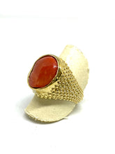 Load image into Gallery viewer, Anello in argento con Corallo - Sterling silver ring with Coral
