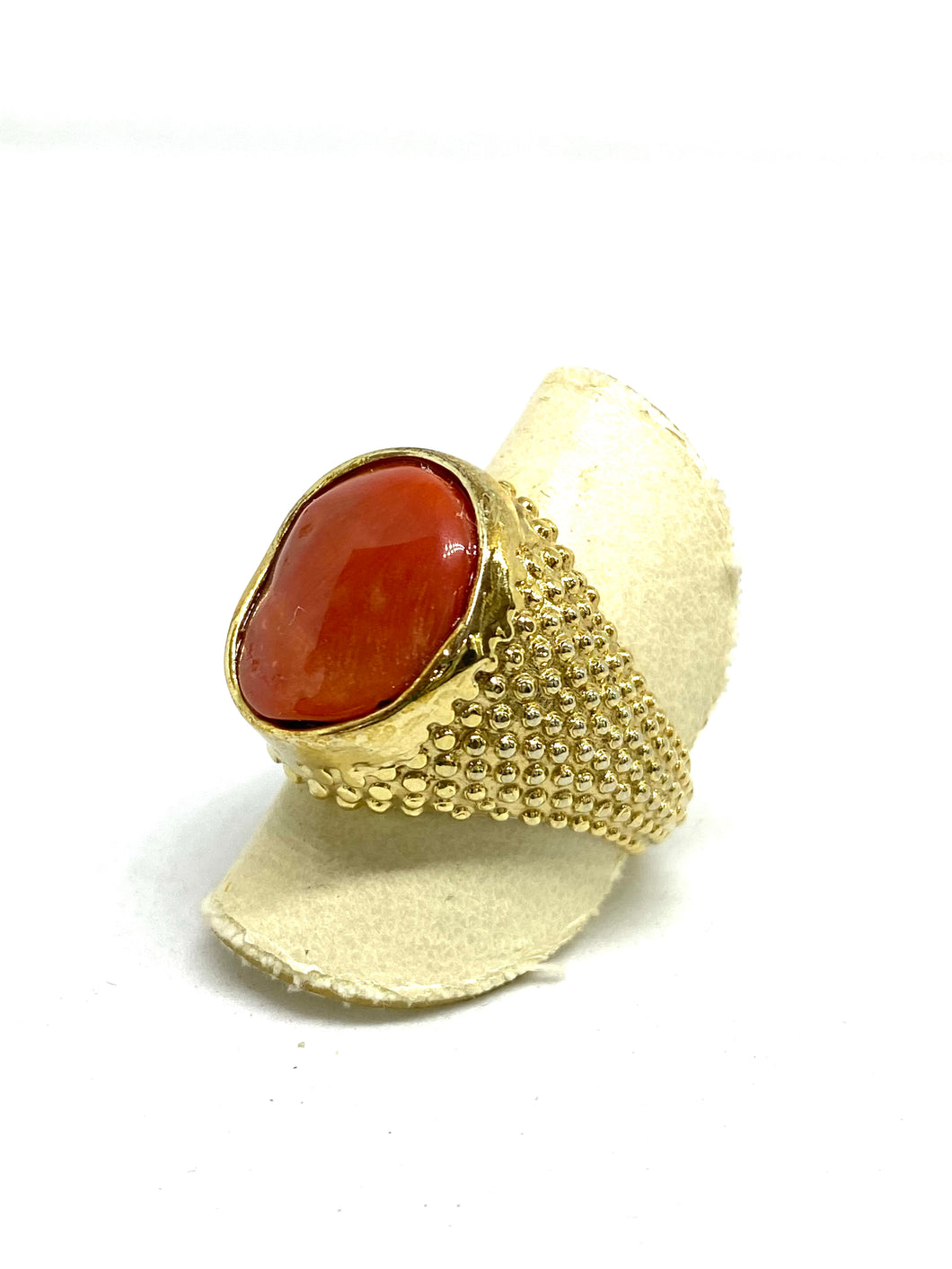 Anello in argento con Corallo - Sterling silver ring with Coral