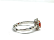 Carica l&#39;immagine nel visualizzatore di Gallery, Anello Corallo con zirconi - Sterling silver ring with Coral and zircons
