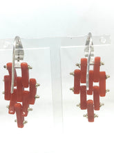 Carica l&#39;immagine nel visualizzatore di Gallery, Orecchini Corallo - Coral earrings
