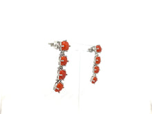 Carica l'immagine nel visualizzatore di Gallery, Orecchini Corallo - Coral earrings
