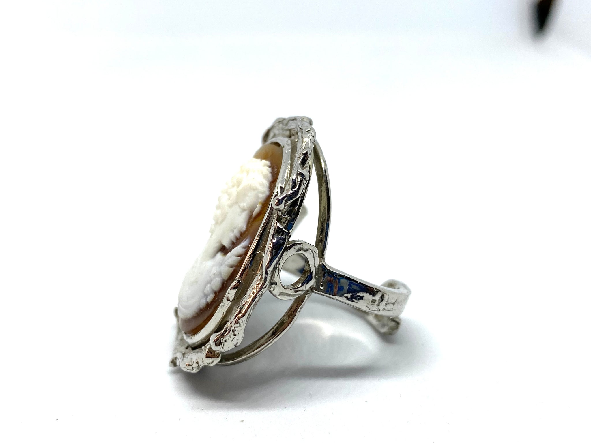 Buy Antique Sterling Silver Cameo Ring Online in India - Etsy